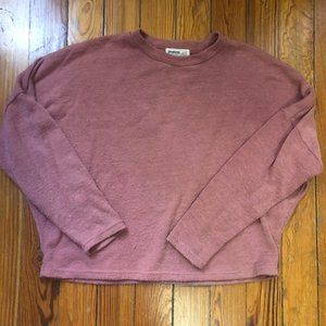Stradivarius Fuzzy Pink Sweater